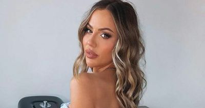Holly Hagan wears a white bikini as she parties with pals ahead of Ibiza wedding