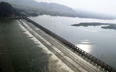 Water release from Prakasam Barrage on June 10