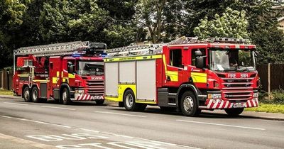 Man who caught fire taken to hospital after fire crews called to incident