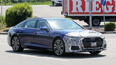 Audi A6 Sedan Spy Shots Show S Line Variant With Revamped Fascias