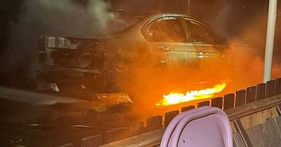 Mum's horror as car torched outside Lanarkshire home while daughter slept metres away
