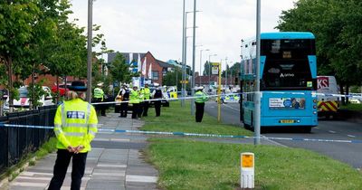 Girl, 12, fighting for life after being hit by van as she got off a bus