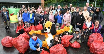 Hamilton pupils step up anti-litter mission as MSP backs campaign to clean up town