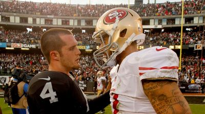 Derek Carr Was Asked If He’d Welcome Kaepernick on Raiders