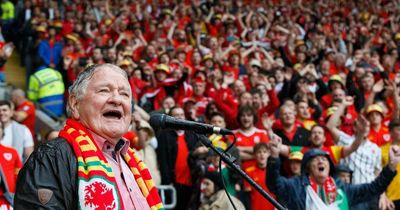 Dafydd Iwan's Yma O Hyd gets to number one in the charts after campaign by Wales football fans