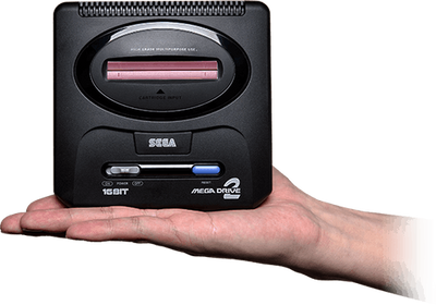 Sega's Mega Drive Mini 2 comes with a make-believe Sega CD add-on