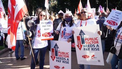 NSW public sector employees strike for 24 hours over 3 per cent wage increase offer