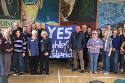 'Saltire blue tsunami' hits Highlands and Islands as Yes groups join huge regional alliance