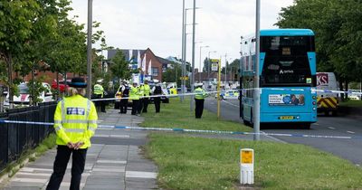 Girl, 12, hit by van as she got off bus fighting for life in hospital