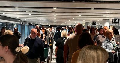 'Madness' at Manchester Airport this morning as passengers face 'two-hour' security queues