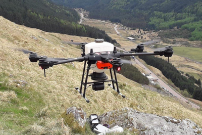 Drones could be used to plant trees at Scotland's 'most infamous road' in 'UK first'