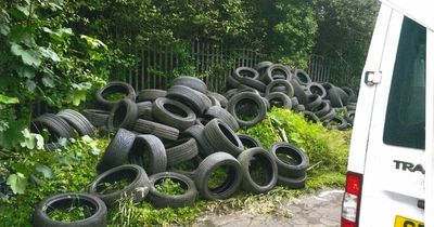Flytipper who dumped 500 tyres disrupting flights found hiding under bed in police raid