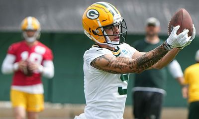 Packers rookie Christian Watson adjusting to NFL, playing alongside Aaron Rodgers