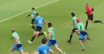 Side-stepping Welsh teenager who trains five times a week is filmed scoring brilliant length-of-the-field try