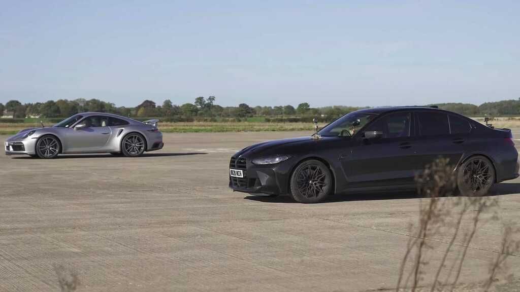 Tuned BMW M3 With 600 HP Drag Races Stock Porsche 911…