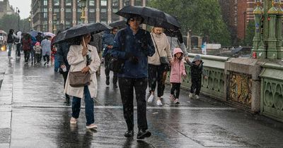 Met Office issues yellow weather warning for thunderstorms and downpours