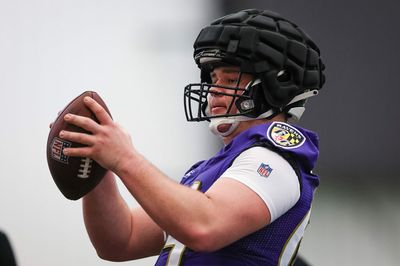 Ravens OC Greg Roman discusses how C Tyler Linderbaum is coming along