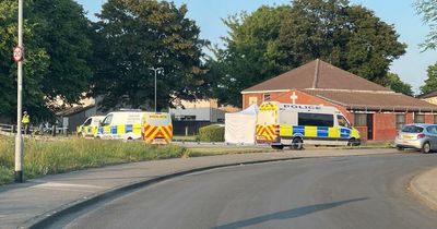 Police statement as forensic tent put up over 'disturbed ground' at Leeds church