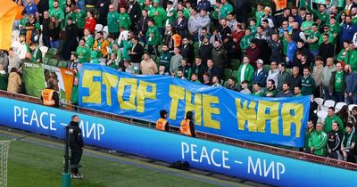 Ireland show solidarity with Ukraine ahead of Nations League clash