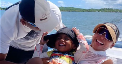 Rangers star Alfredo Morelos and wife Yesenia enjoy boat ride on Columbian holiday