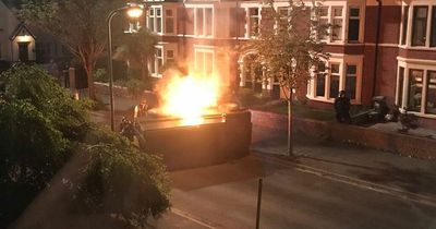 Armoured vehicle, soldiers and explosions seen on Cardiff Street as Doctor Who filming sees David Tennant and Catherine Tate return