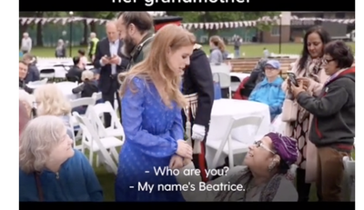 Princess Beatrice has to explain who she is to oblivious royal fan in awkward jubilee video