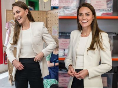 Kate Middleton wears down-to-earth Zara blazer in first event since platinum jubilee