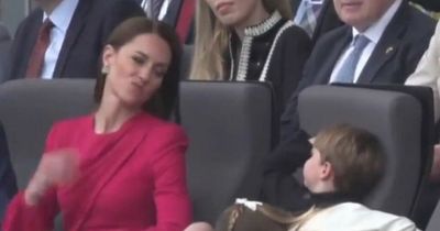 Sweet moment Kate Middleton captured blowing a kiss to her playful son Prince Louis