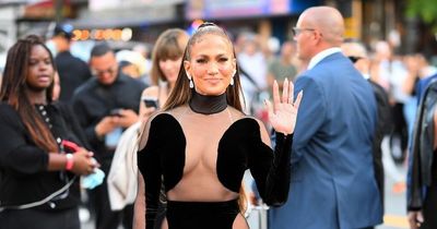 Jennifer Lopez's gown leaves little to the imagination at Netflix documentary premiere