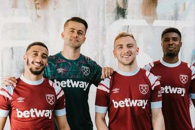 West Ham unveil new home kit for 2022/23 season inspired by Billy Bonds’ promotion winners