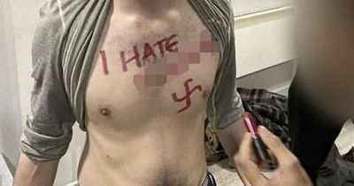 Student who had swastika and "I hate n*****s" scrawled on chest refuses to apologise