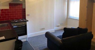 One of Greater Manchester's cheapest rental flats where there's not even enough room for a bed