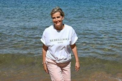 Sophie Wessex backs Dame Deborah James by wearing her charity T-shirt during Gibraltar trip