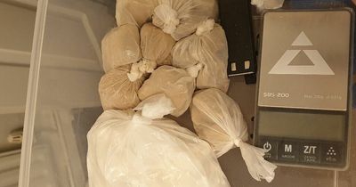 Man and woman suspected of drug dealing after being searched