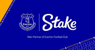 Who is Everton's new shirt sponsor and what is Stake.com?