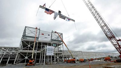 Ultium Cells Celebrates Completion Of Steel Building Structure in Tennessee