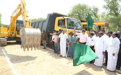 Work on four laning Cuddalore - Chittoor Road in Tiruvannamalai begins