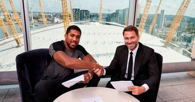 Eddie Hearn confirms he is signing contract for Anthony Joshua vs Oleksandr Usyk rematch