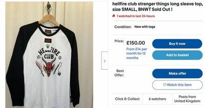 Stranger Things Hellfire t-shirts fly off Primark's shelves and sell for £150 on eBay
