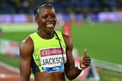 Jackson eyeing worlds gold after trumping Thompson-Herah in Rome 200m