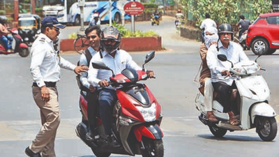 Helmet drive: Over 3,400 pillion riders fined, 61% from south Mumbai