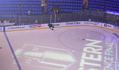 The SkyCam at Madison Square Garden broke and hung over the ice in terrible omen for Rangers