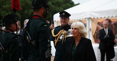 Camilla meets families of fallen soldiers at Rifles ceremony