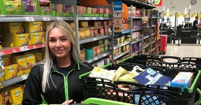 Asda staff proud of Aimee, 19, who has to dash out of store at a moment's notice
