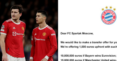 Spartak Moscow aim strange dig at Manchester United with fake transfer offer to Bayern Munich