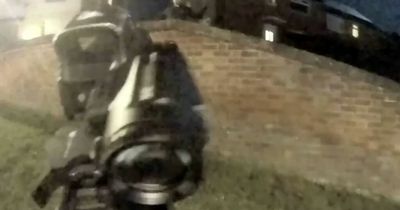 Call of Duty-style footage shows dramatic moment armed cops swoop on Bestwood gunman