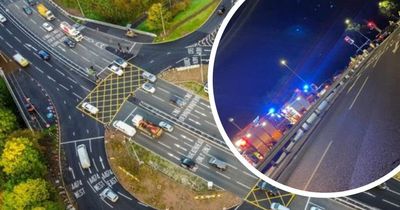 A4174 Ring Road: 'Massive' car crash on the new through-roundabout