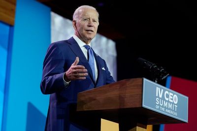 Biden visiting LA port as high prices persist as threat