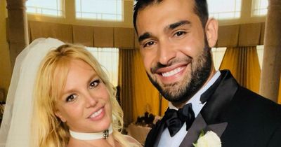 Britney Spears first wedding pictures - dress, Madonna snog and Toxic dancing