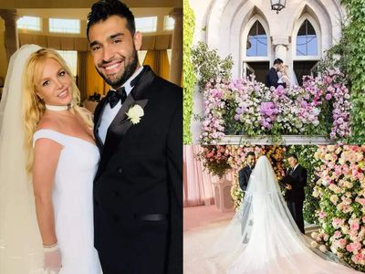 Pop princess Britney Spears ties the knot with Sam Asghari in a royal wedding - Pics inside